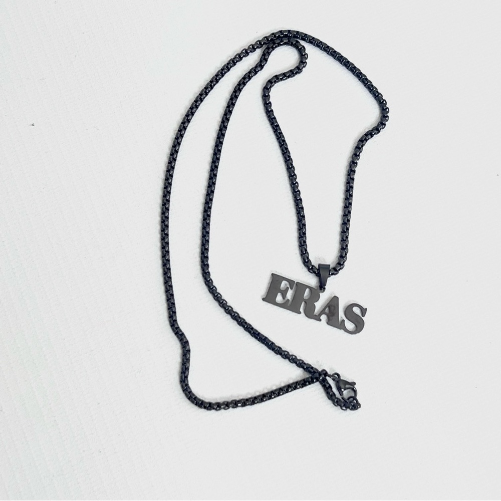 Eras Black Gunmetal Plated Necklace